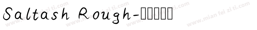 Saltash Rough字体转换